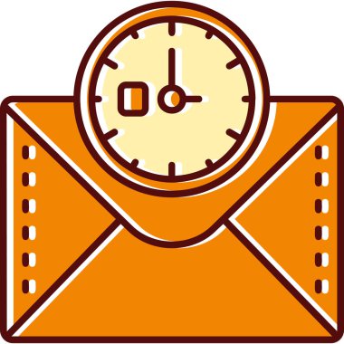 Çizgi film alarm simgesinin vektör çizimi