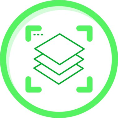 Bir kağıdın yeşil ve beyaz arkaplanının vektör çizimi