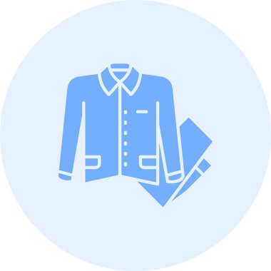 Kıyafetler. Web simgesi basit illüstrasyon