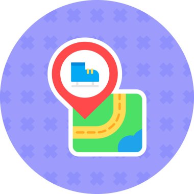 Harita yön bulma vektör simgesi. Harita yön bulma sembolü. Harita işareti. GPS konumu. Harita simgesi. harita pin simgesi.