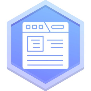 tarayıcı simgesi vektör illüstrasyonu