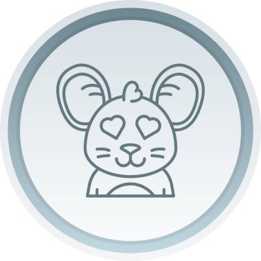 Tavşan simgesi vektör illüstrasyonu