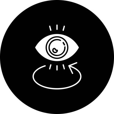 Göz simgesinin vektör illüstrasyonu
