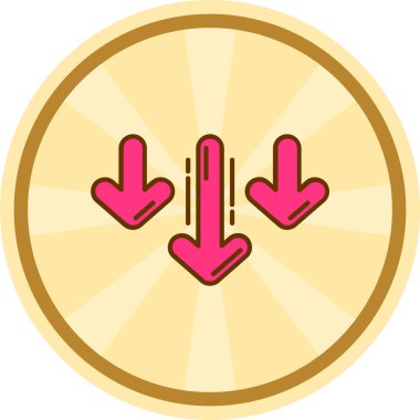 Ok. Web simgesi basit illüstrasyon