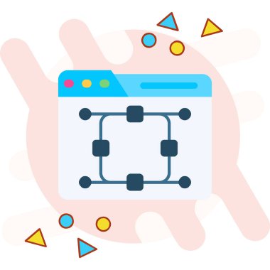 Ağ web simge vektör çizim