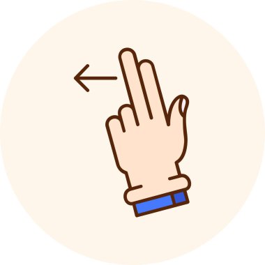 parmak jest simgesi - taslak biçimi