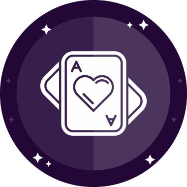 Kartlar. Web simgesi basit illüstrasyon