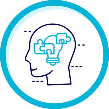 Beyin. Web simgesi basit tasarım