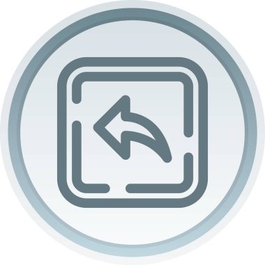 vektör biçiminde ok simgesini geri döndür