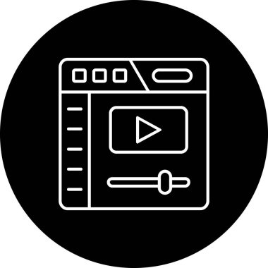 Seo simgesinin vektör illüstrasyonu,