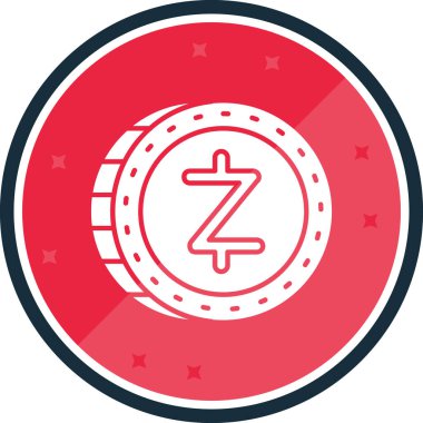 zzcoin simgesi, vektör illüstrasyonu