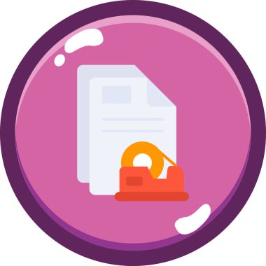 Belge. Web simgesi basit illüstrasyon