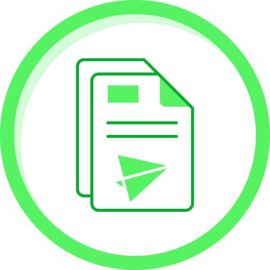 Dosya simgesinin vektör illüstrasyonu