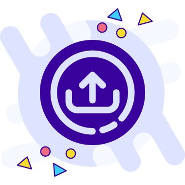 Tek bir izole simgenin vektör illüstrasyonu