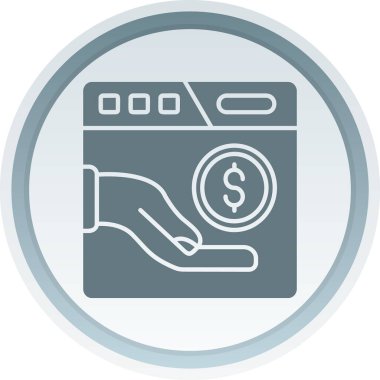 makine parası izole vektör simgesi düzenlenebilir