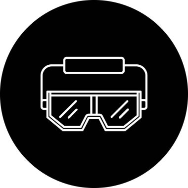 VR simge vektör illüstrasyonu