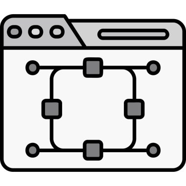 ağ sunucusu simgesi, vektör illüstrasyonu
