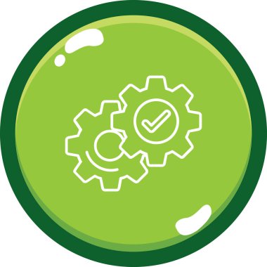 Ayarlar. Web simgesi basit illüstrasyon