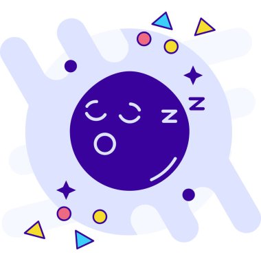 vektör içinde uyku simgesi