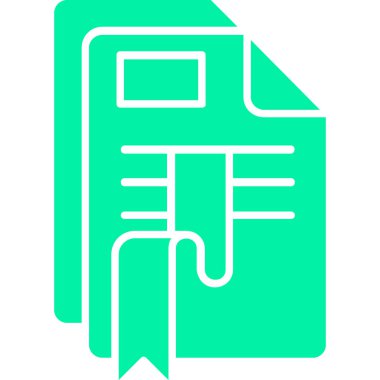 Belge. Web simgesi basit illüstrasyon