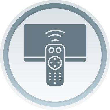 Uzak denetim vektör simgesi modern basit vektör illüstrasyonu