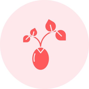 kiraz ikonu vektör illüstrasyonu