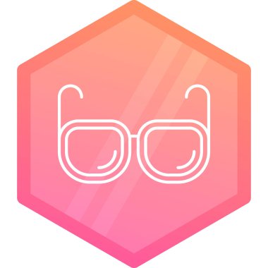 gözlük ikonu vektör illüstrasyonu