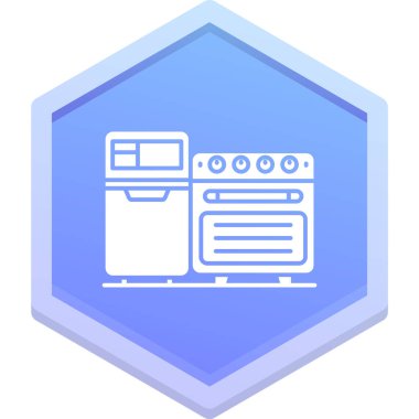 Fırın. Web simgesi basit illüstrasyon