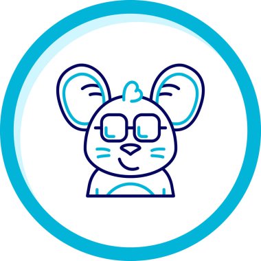 hayvan başı fare simgesi ana hat biçiminde