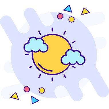 Hava simgesi tasarım, vektör çizim