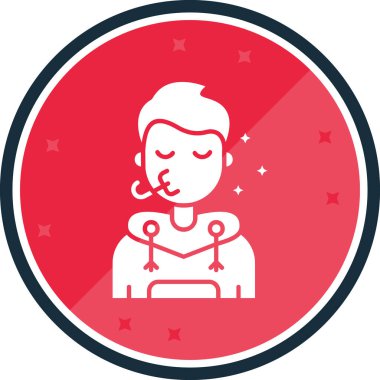 Çemberdeki bir kızın vektör çizimi