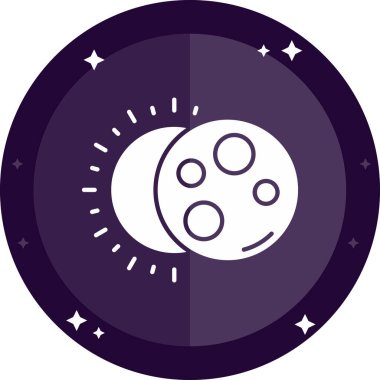 Ay. Web simgesi basit illüstrasyon