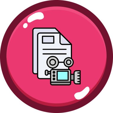 Yazıcı. Web simgesi basit illüstrasyon