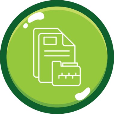 Bir dizin simgesinin vektör illüstrasyonu