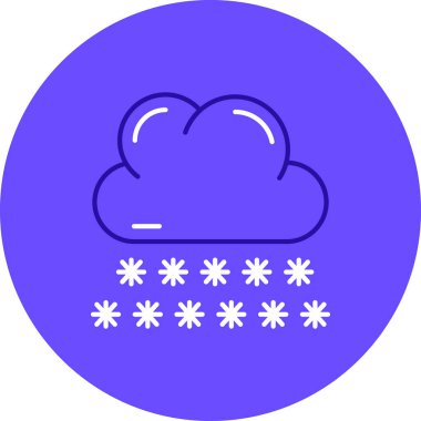 Bulut. Web simgesi basit illüstrasyon