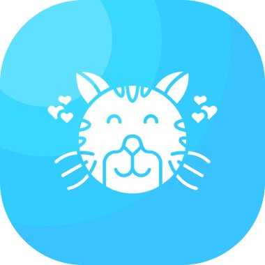 Çizgi film kedisinin vektör çizimi