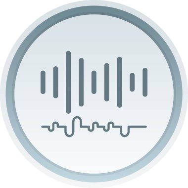 ses dalgası simgesi. Web için müzik eşitleyici vektör simgelerinin özet çizimi