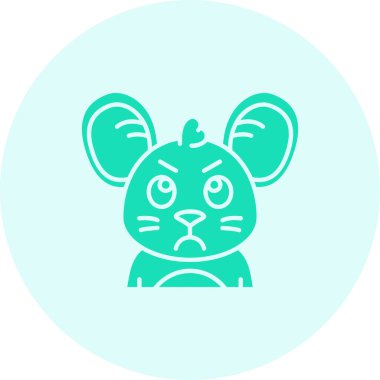 Hayvan tavşan vektör simgesi modern illüstrasyon