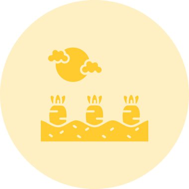 Modern çiftlik simgesinin vektör illüstrasyonu