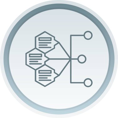 trend düz biçimli vektör sunucu simgesi
