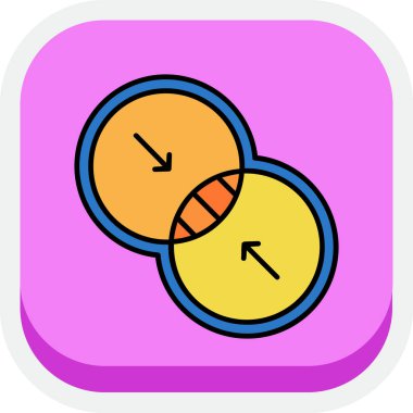 Mavi arka planda izole edilmiş ana hatlı şeker ikonu. Doğum günün kutlu olsun. vektör.