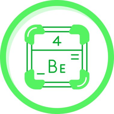 Kimyasal formül simgesi. Vektör çizim
