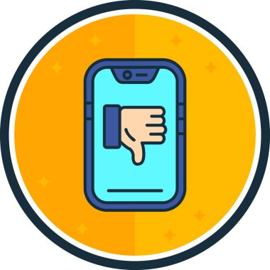 Akıllı telefon. Web simgesi basit illüstrasyon