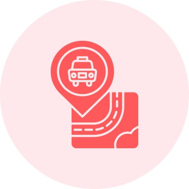 Harita işaretleyici simgesi, vektör illüstrasyonu