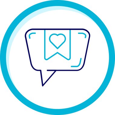 Sohbet simgesi, vektör çizimi