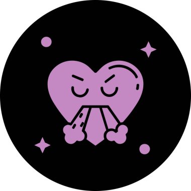 Beyaz arkaplan üzerinde lolipop, illüstrasyon, vektör olan kalp.