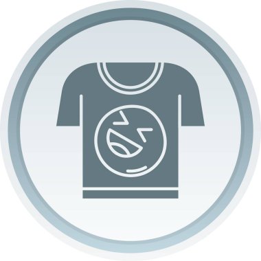 Eşsiz erkek t-shirt kabartma vektör simgesi