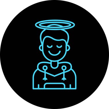 melek simge vektör çizim