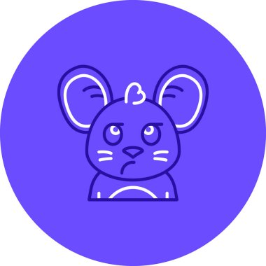 Tavşan simgesi vektör illüstrasyonu