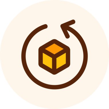 Ağ simgesi, okun vektör illüstrasyonu